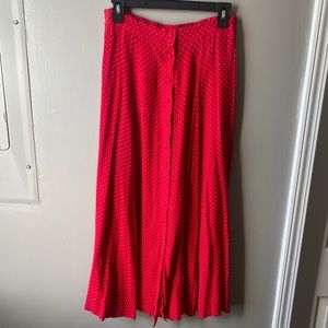 Retro red polka dot skirt!